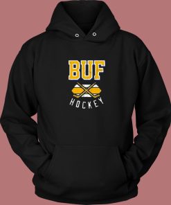 Vintage Buffalo Hockey Aesthetic Hoodie Style