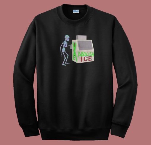 Abolish Ice Skeleton 80s Sweatshirt