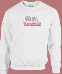Artsy Retro Ok Boomer 80s Sweatshirt