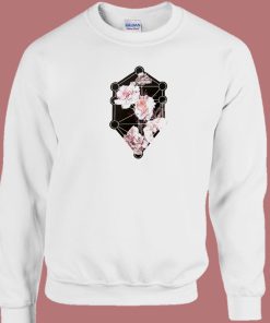 Asymmetric Flower 80s Sweatshirt