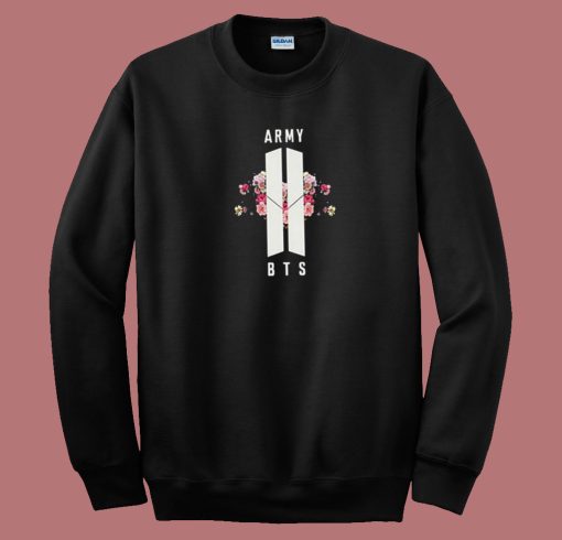 BTS Army Floral 80s Sweatshirt