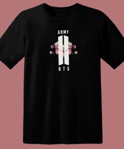 BTS Army Floral 80s T Shirt