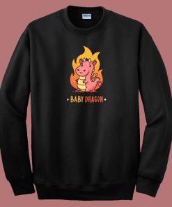 Baby Dragon Get Fire 80s Sweatshirt