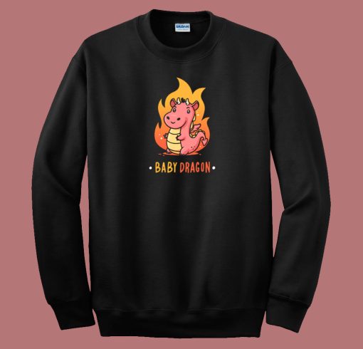 Baby Dragon Get Fire 80s Sweatshirt