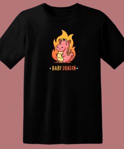 Baby Dragon Get Fire 80s T Shirt