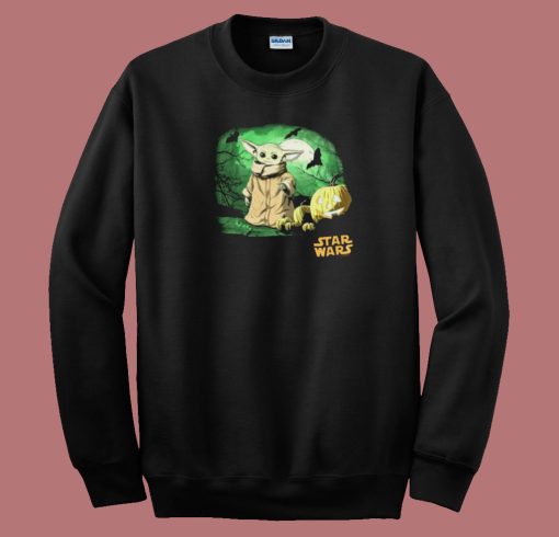 Baby Yoda Halloween Nights 80s Sweatshirt