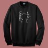 Dancing Skeletons Halloween 80s Sweatshirt