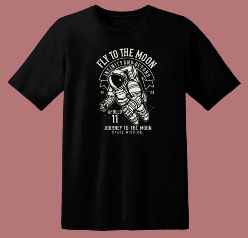 Fly To The Moon 80s T Shirt