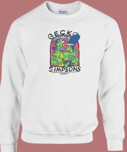Gecko The Simpsons Hawaii 80s Sweatshirt