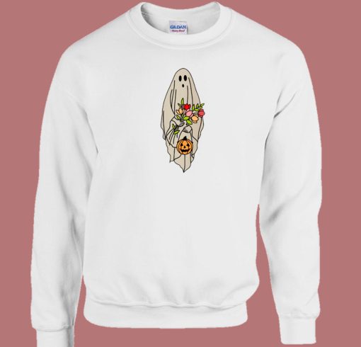 Halloween Ghost 80s Sweatshirt
