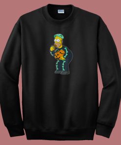 Homer Simpson Funny Candy Feast 80s Sweatshirt