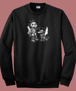Itchy Scratchy Double Sided 80s Sweatshirt