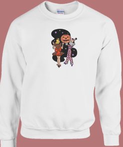 Pumpkin Sircus In Halloween 80s Sweatshirt