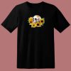 Skull Sunflower Retro 80s T Shirt