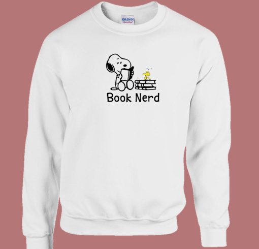 Snoopy Books Lover 80s Sweatshirt