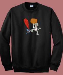 The Itchy And Scratchy Show 80s Sweatshirt