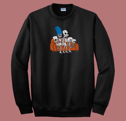 The Simpsons Skeletons 80s Sweatshirt