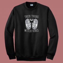 Thick Thighs Witch 80s Sweatshirt
