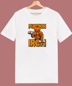 Workout Pumpkin Iron 80s T Shirt