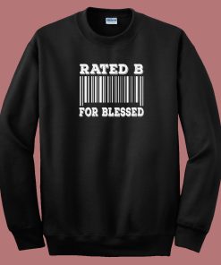 Awesome Bar Code Rated B 80s Sweatshirt