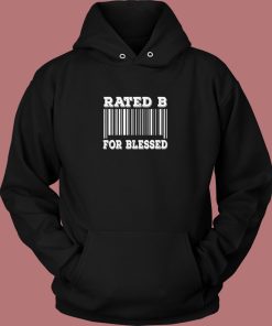 Awesome Bar Code Rated B Hoodie Style