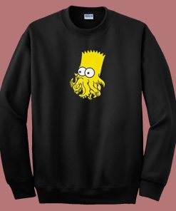 Bart Simpson Be Squid 80s Sweatshirt