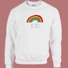 Be Cool Be Kind Rainbow 80s Sweatshirt
