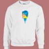 Blue Tongued Hipster 80s Sweatshirt
