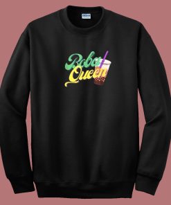 Boba Queen Graphic 80s Sweatshirt