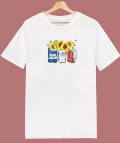 Busch Light Budweiser Sunflower 80s T Shirt