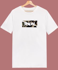 Camo G Star Raw Logo 80s T Shirt