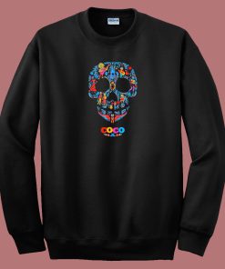 Coco Skull Pattern 80s Sweatshirt