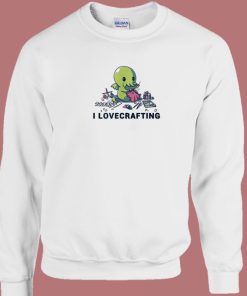 Cthulhu I Love Crafting 80s Sweatshirt