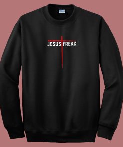 Jesus Freak Cross Aesthetic 80s Sweatshirt