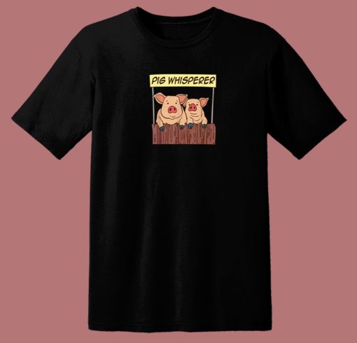 Pig Whisperer Farmer 80s T Shirt