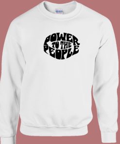 Power To The People Circle 80s Sweatshirt