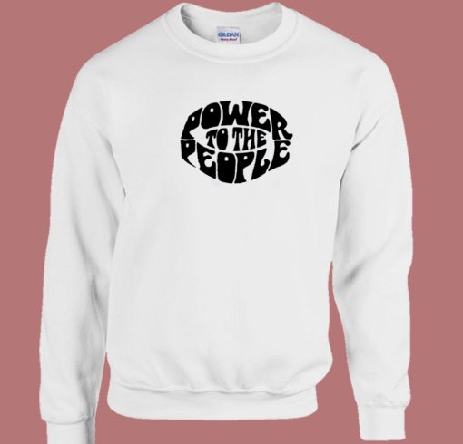 Power To The People Circle 80s Sweatshirt