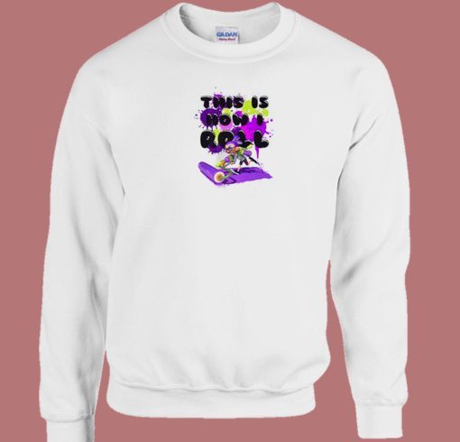 Splatoon Purple Inkling 80s Sweatshirt