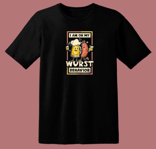 Wurst Behavior Oktoberfest 80s T Shirt