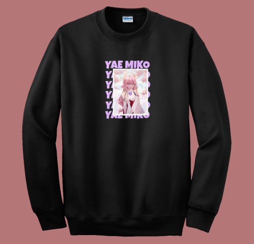 Yae Miko Meme 80s Sweatshirt