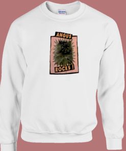 Angus Rocks Cat 80s Sweatshirt
