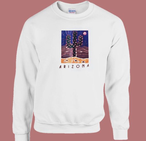 Arizona Desert Cactus 80s Sweatshirt