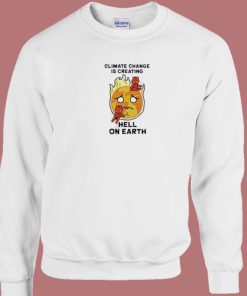 Calcifer Hell On Heart 80s Sweatshirt