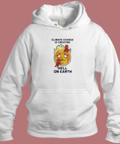 Calcifer Hell On Heart Hoodie Style