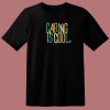 Caring Is Cool Lettering 80s T Shirt