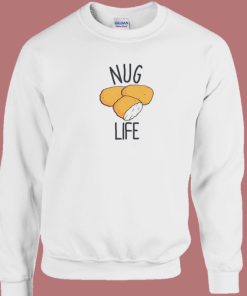 Chicken Nugget Nug Life 80s Sweatshirt