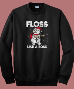Christmas Floss Like A Boss 80s Sweatshirt