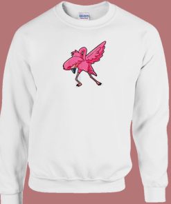 Dabbing Flamingo 80s Sweatshirt
