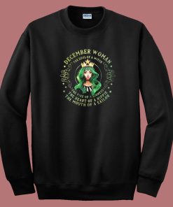 December Woman Of A Lioness 80s Sweatshirt