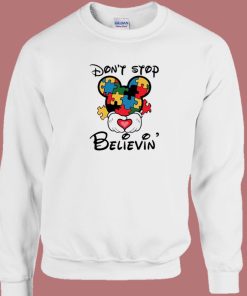 Dont Stop Believin Mickey 80s Sweatshirt